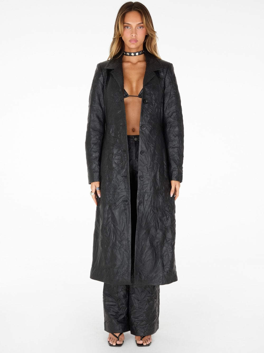 lamb leather coat