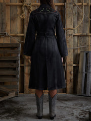 long denim coat