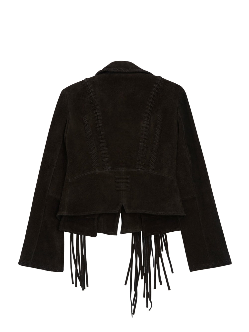 Black Suede Fringe Jacket