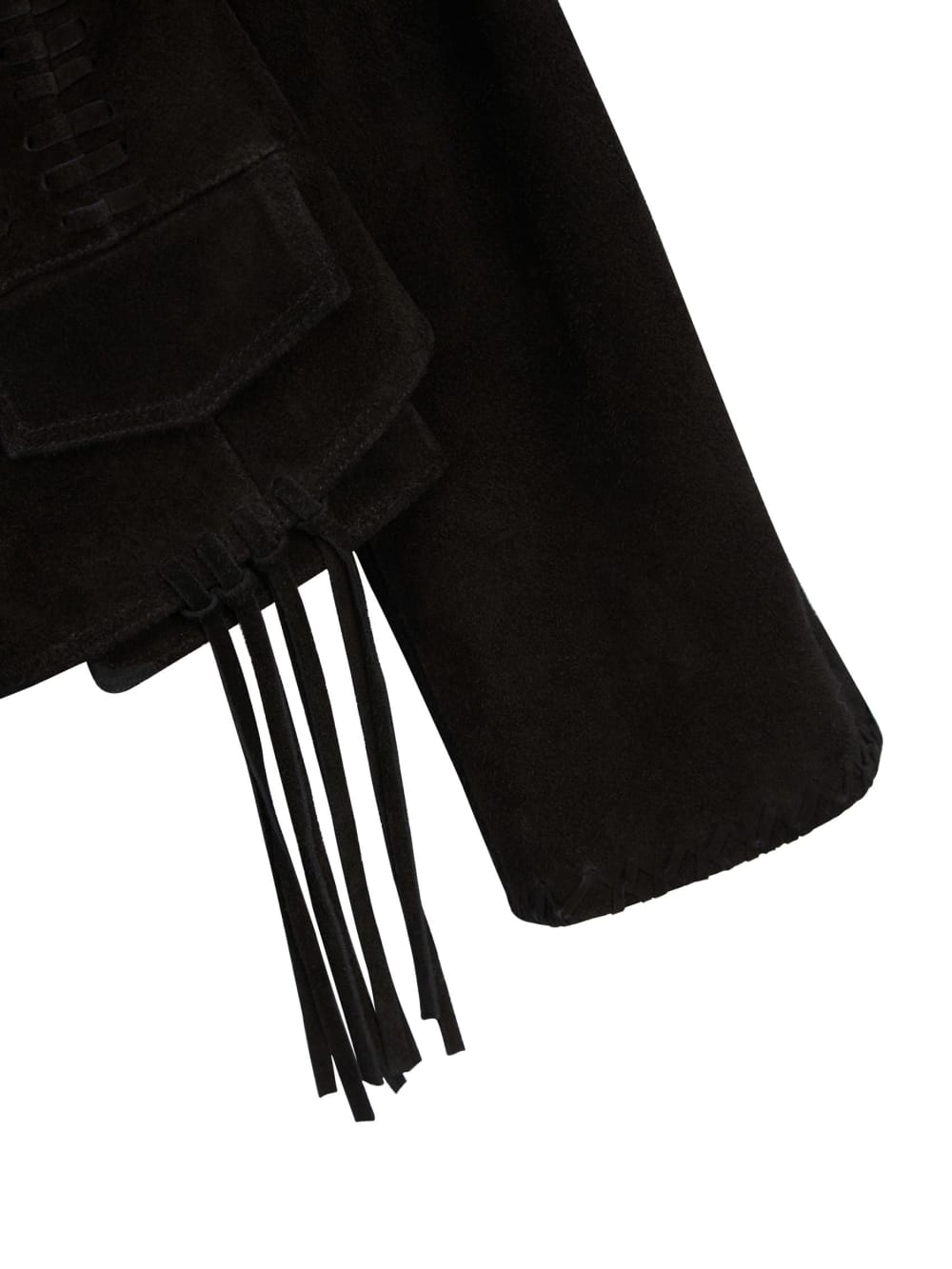 Black Suede Fringe Jacket