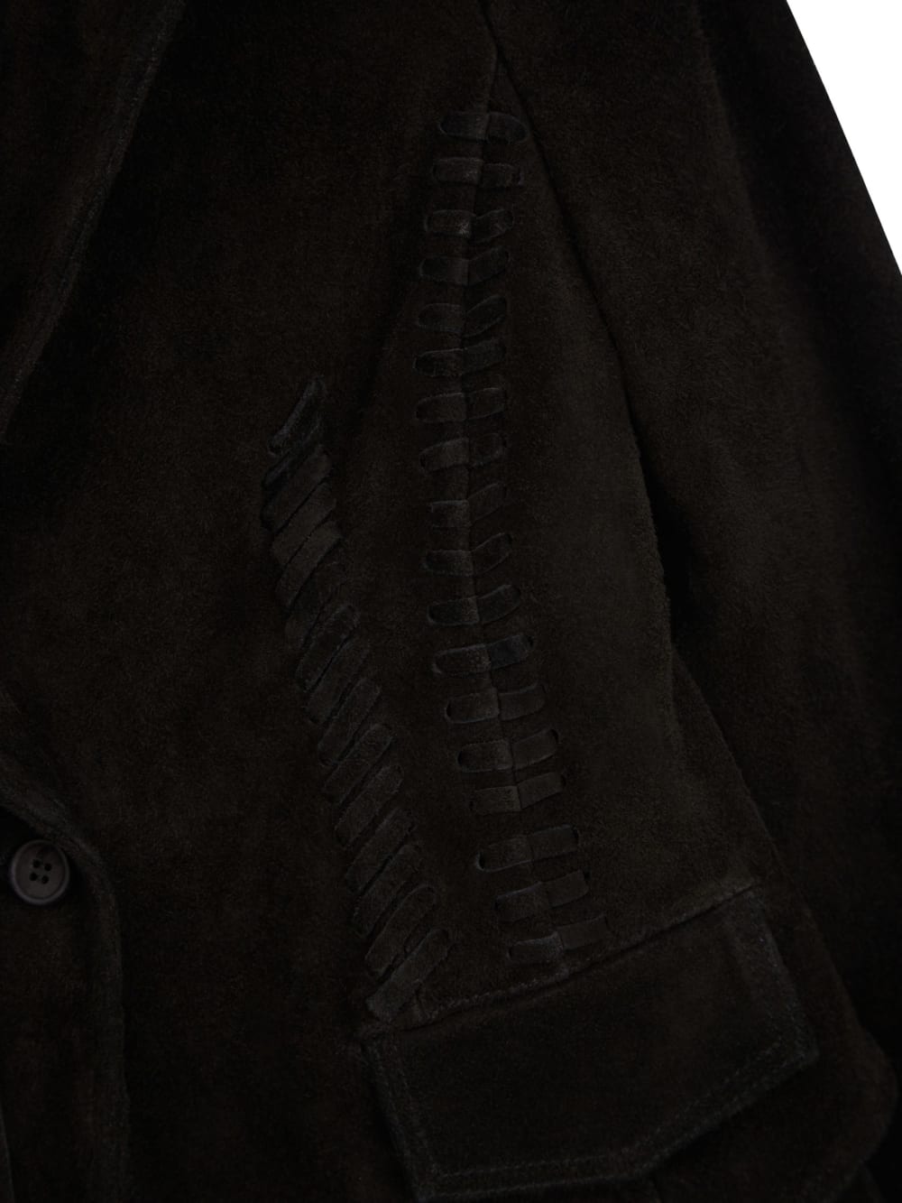 Black Suede Fringe Jacket
