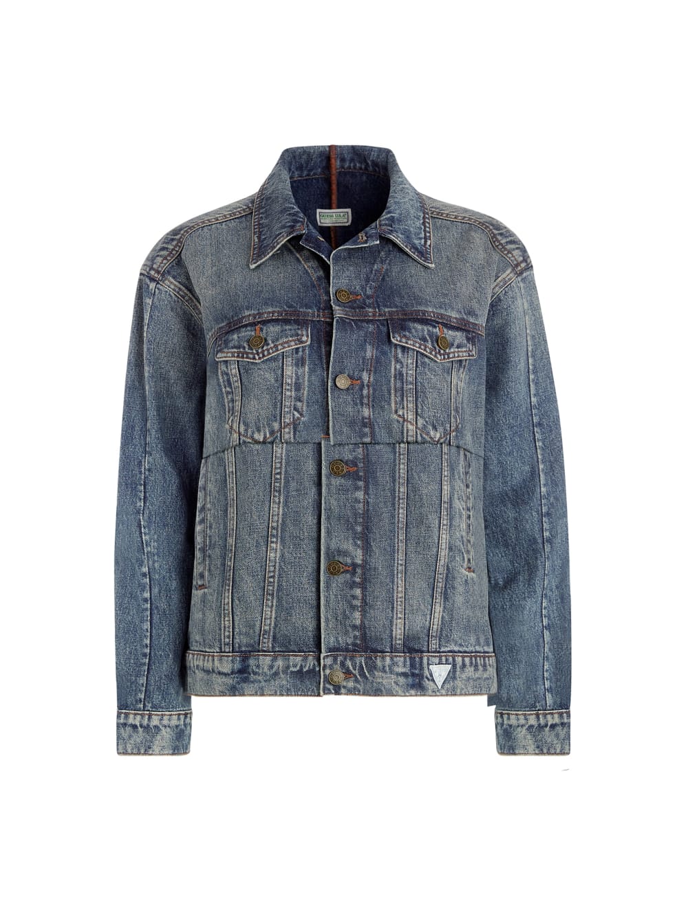 oversized pieced denim jacket