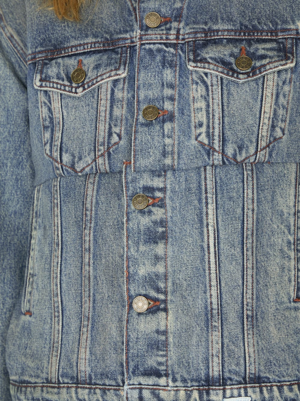 oversized pieced denim jacket