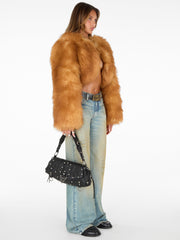 faux-fur bolero