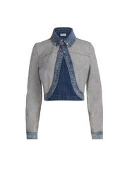 reverse denim jacket
