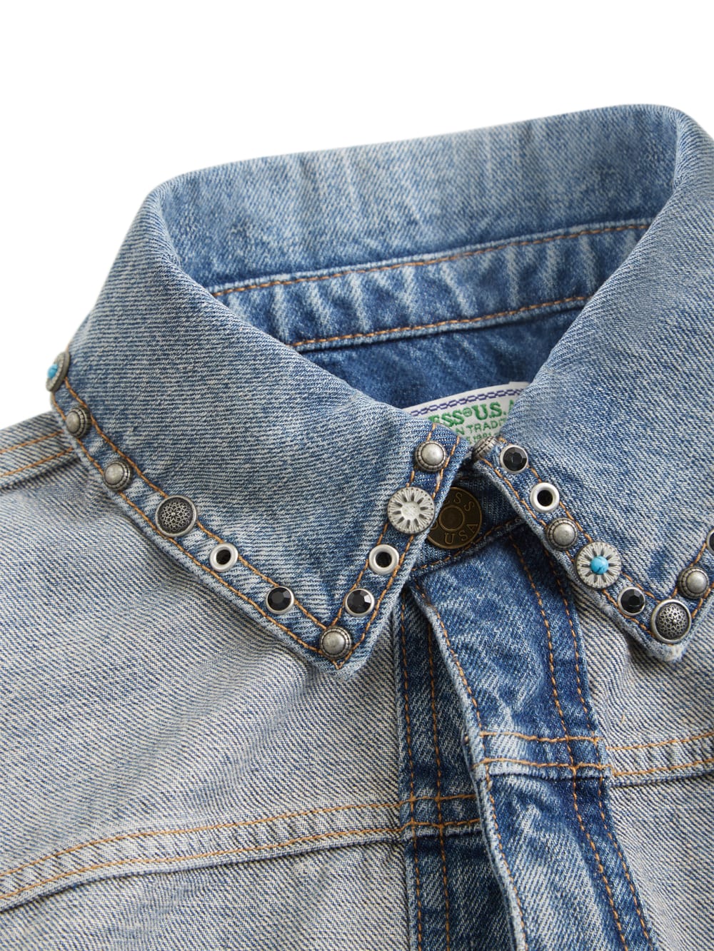 reverse denim jacket
