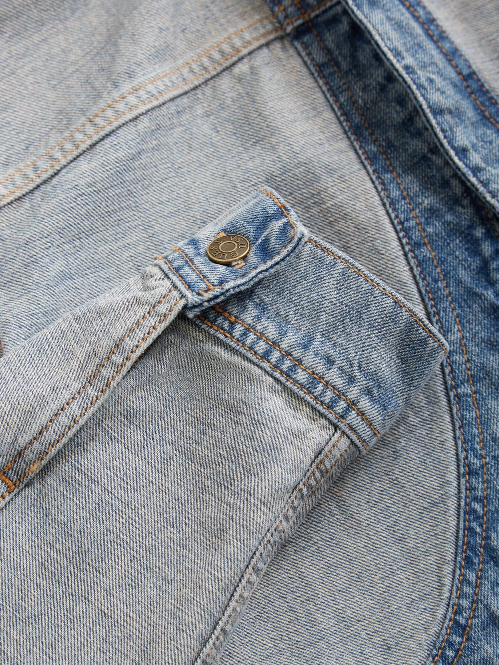 reverse denim jacket