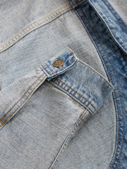 reverse denim jacket