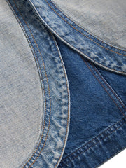 reverse denim jacket