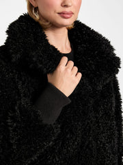 Flavie Teddy Faux-Fur Cropped Jacket