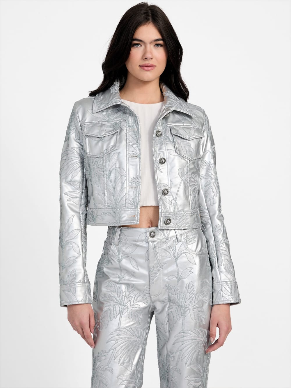 Clelia Embroidered Trucker Jacket
