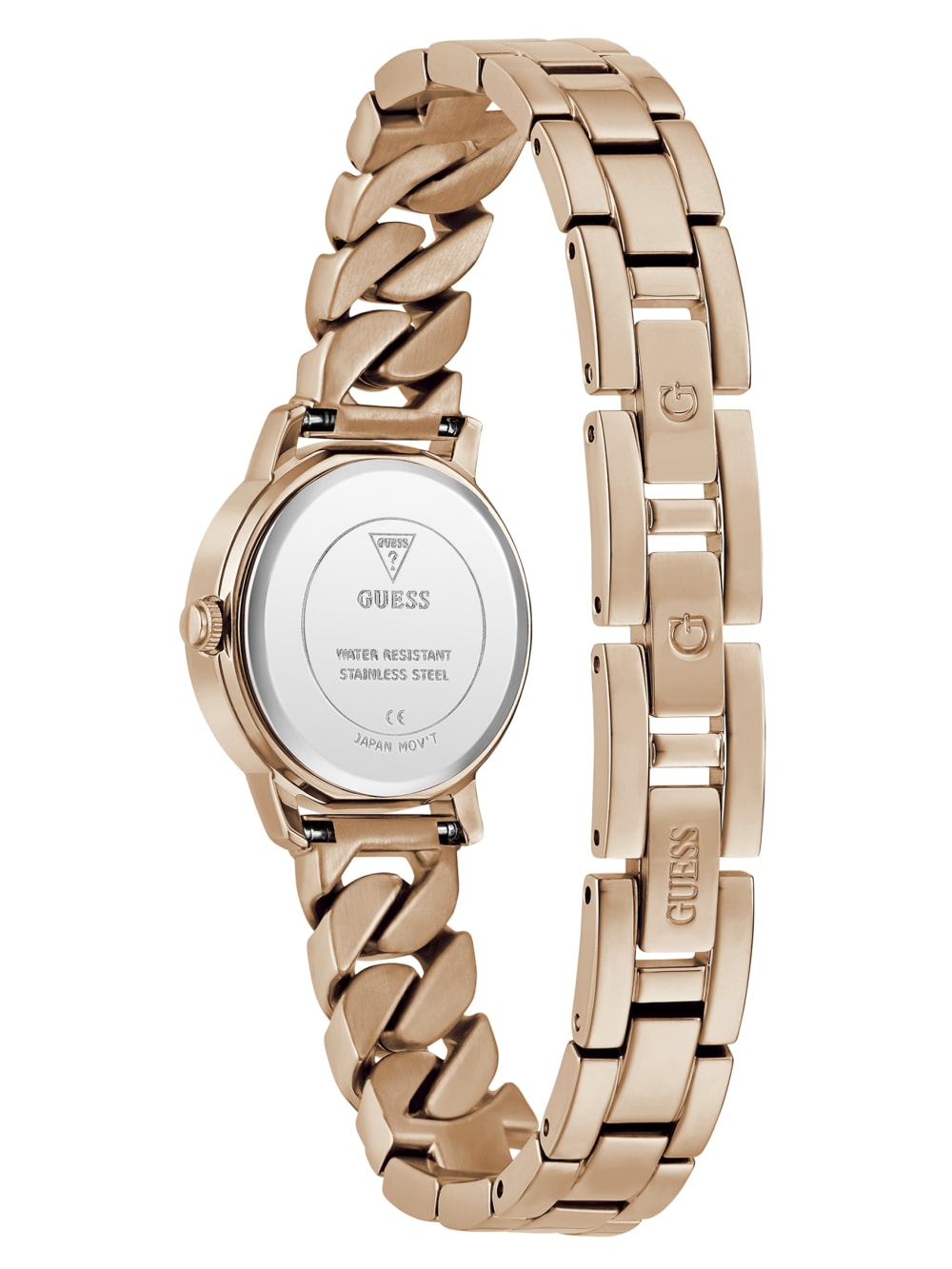 Rose Gold-Tone Mixed Chain Analog Watch