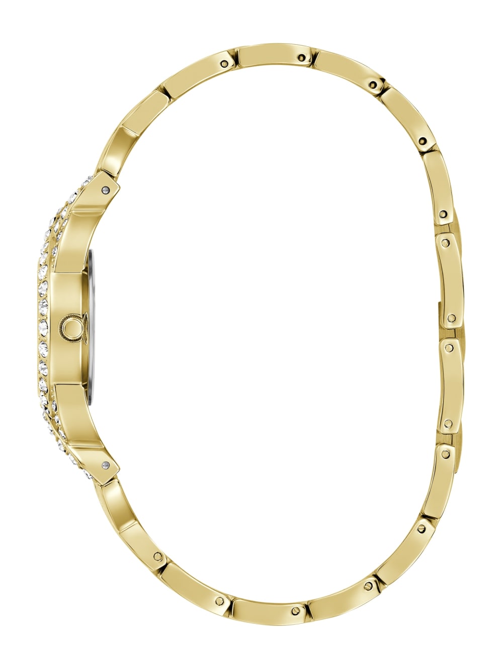 Gold-Tone Crystal Analog Watch