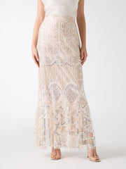 Crystals Embroidered Skirt