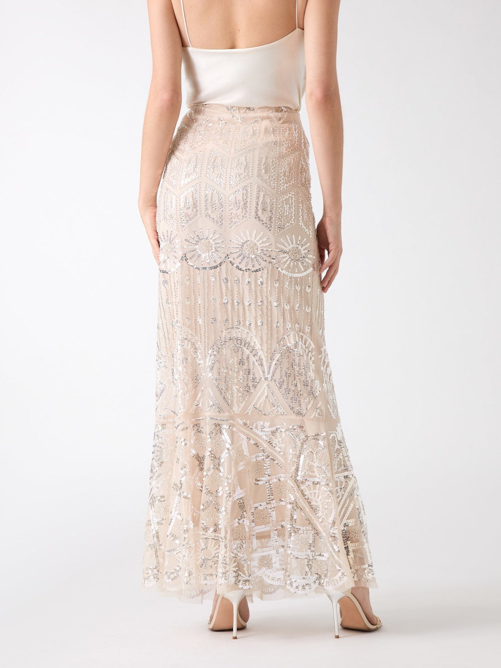 Crystals Embroidered Skirt