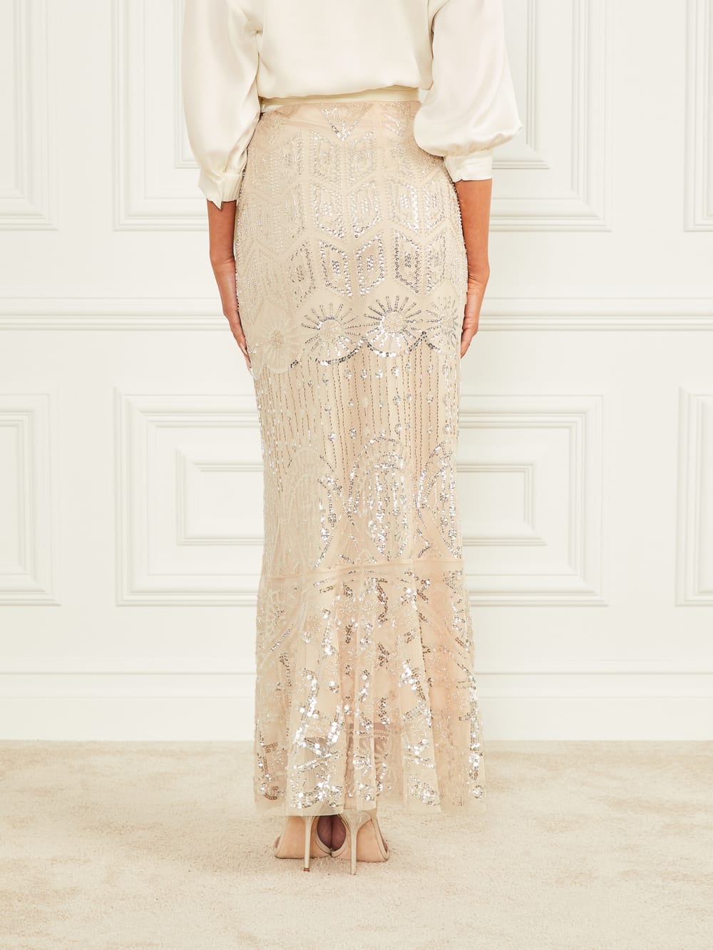 Crystals Embroidered Skirt