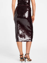 Misty Sequin Midi Skirt