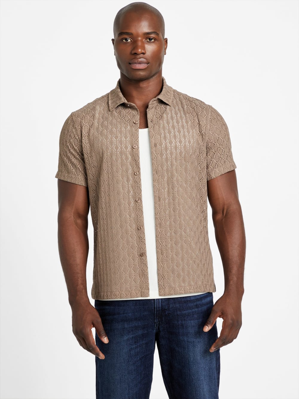 Reeves Perforated Woven Shirt