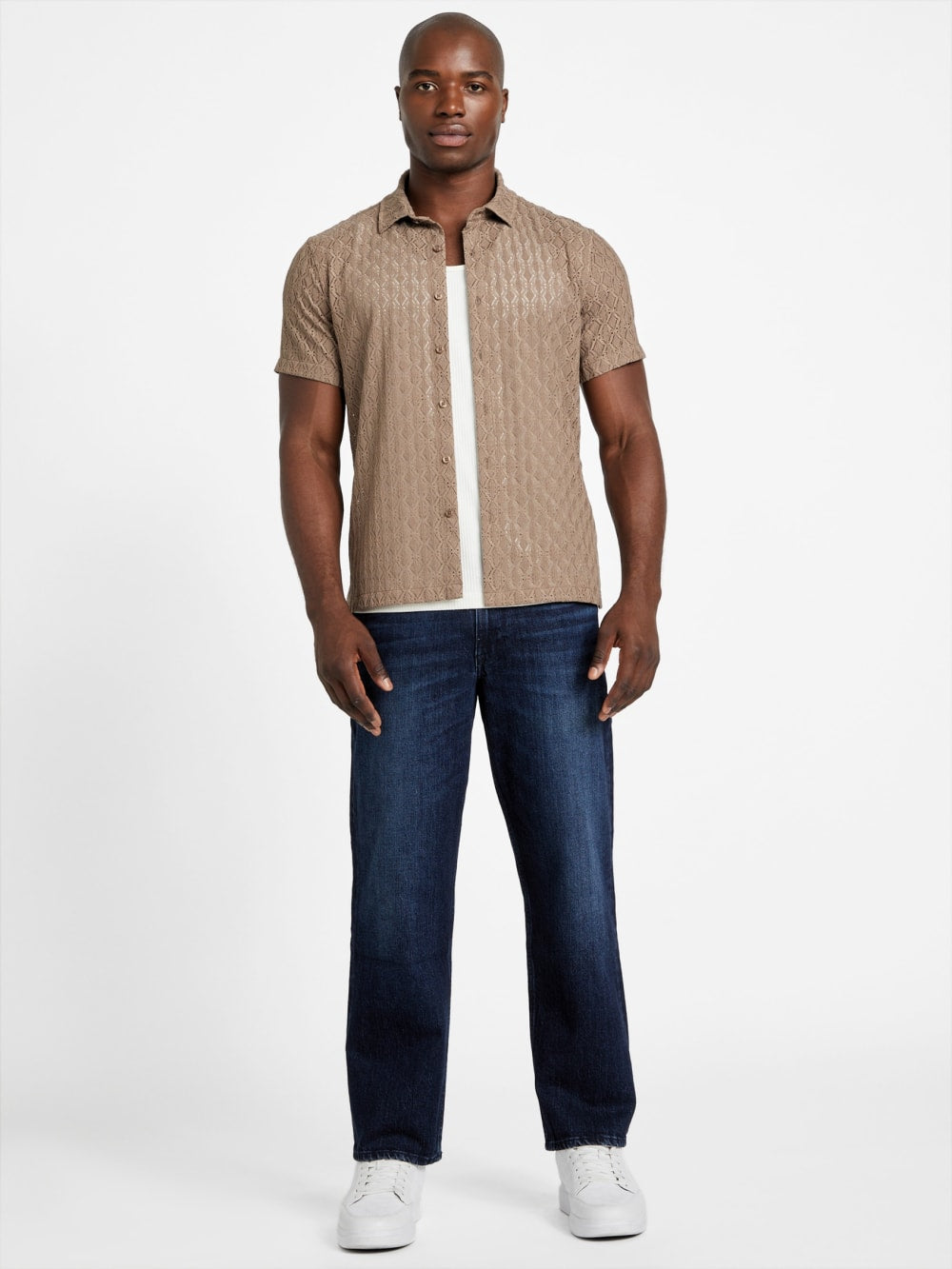 Reeves Perforated Woven Shirt