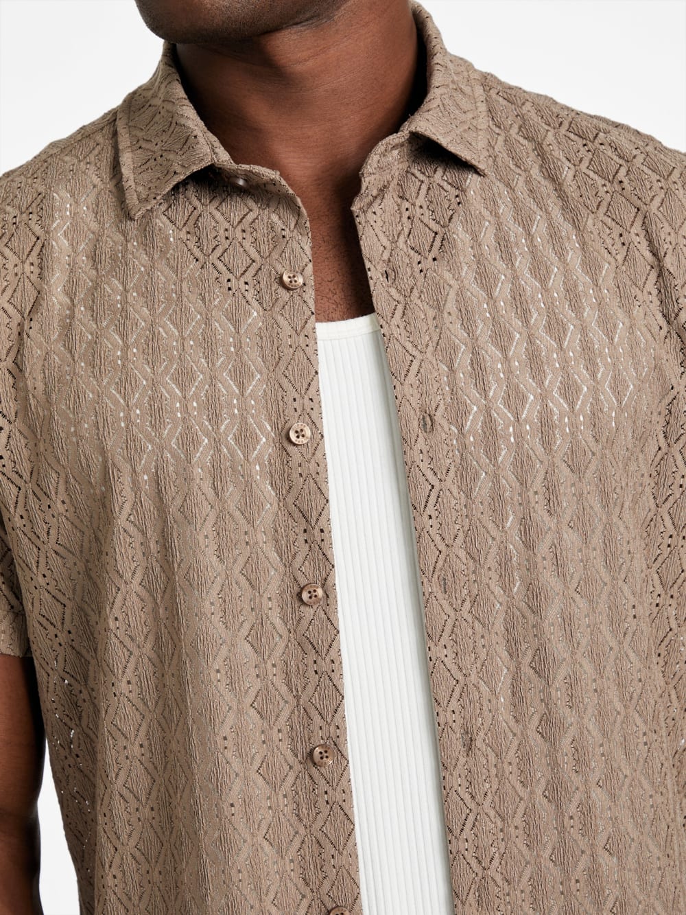 Reeves Perforated Woven Shirt