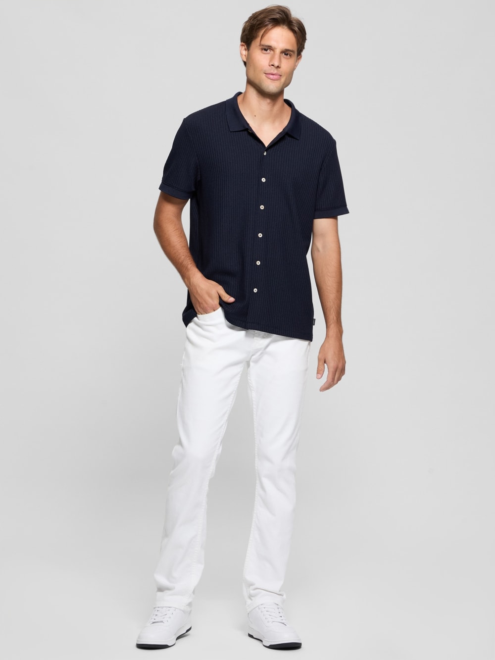 Pointelle Knit Shirt