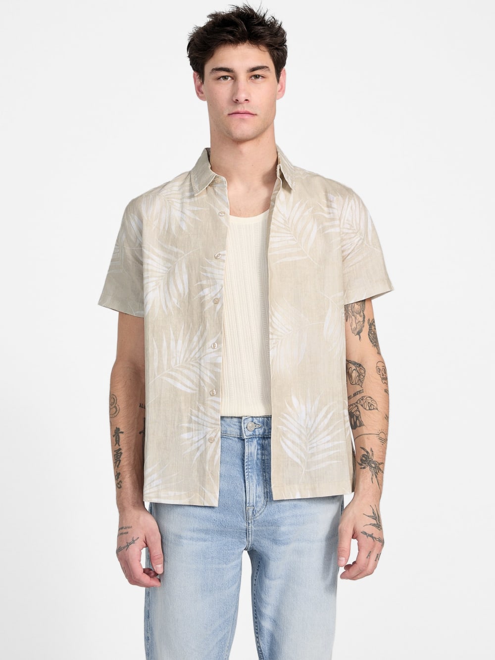 Slub-Woven Palm Shirt