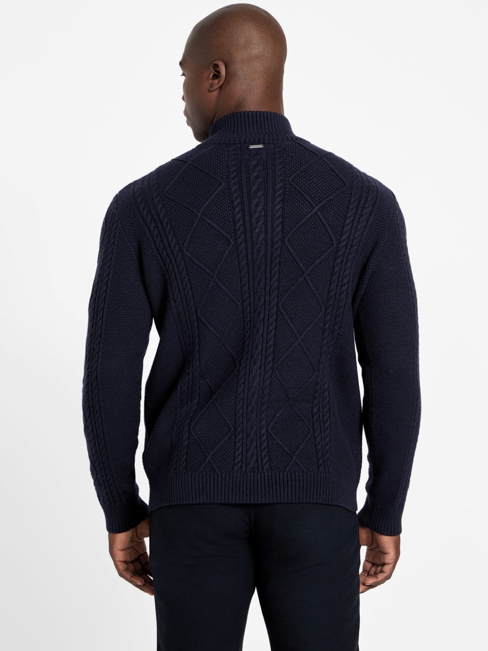 Eco Noel Zip Cable-Knit Sweater