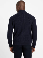 Eco Noel Zip Cable-Knit Sweater