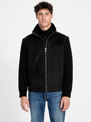 River Faux- Suede Knit Jacket