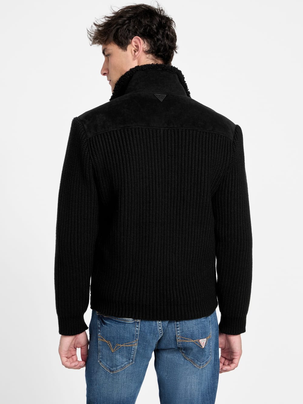 River Faux- Suede Knit Jacket