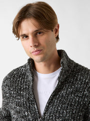 Austin Slub Zip-Up Cardigan