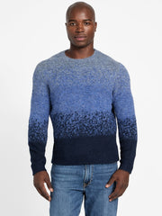 Eco Trey Crewneck Marled Striped Sweater