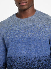 Eco Trey Crewneck Marled Striped Sweater