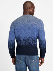 Eco Trey Crewneck Marled Striped Sweater