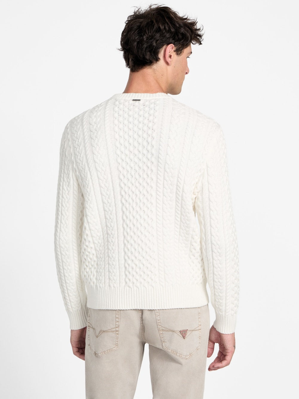 Eco Nathan Mixed Cable-Knit Sweater