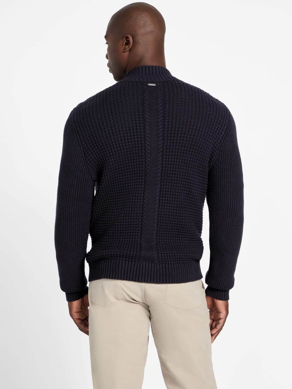 Eco Ryder Waffle-Knit Cardigan