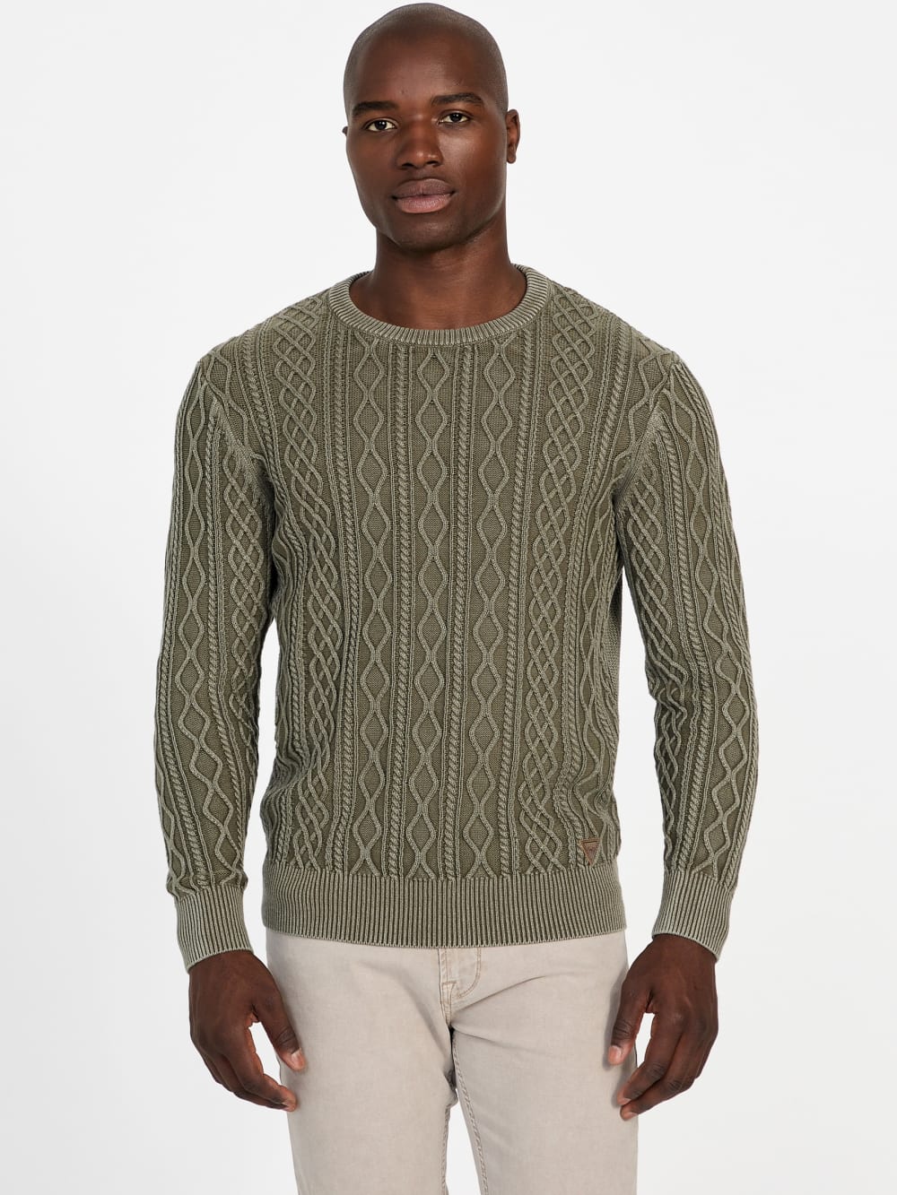 Herman Cable-Knit Washed Sweater