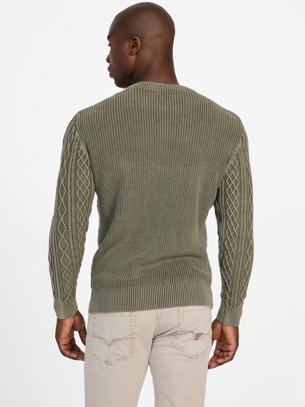 Herman Cable-Knit Washed Sweater