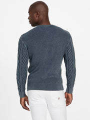 Herman Cable-Knit Washed Sweater