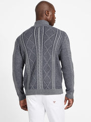 Eco Noel Zip Cable-Knit Sweater