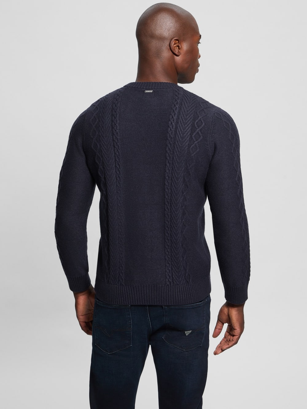 Eco Noah Crewneck Celtic Cable-Knit Sweater