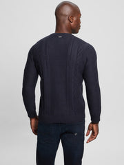 Eco Noah Crewneck Celtic Cable-Knit Sweater