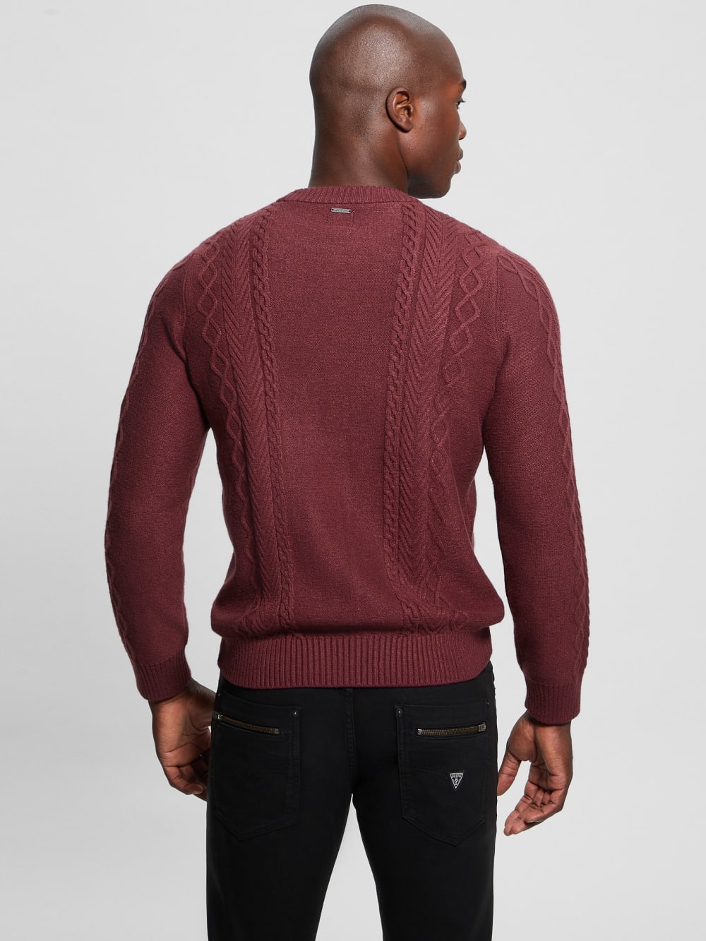 Eco Noah Crewneck Celtic Cable-Knit Sweater