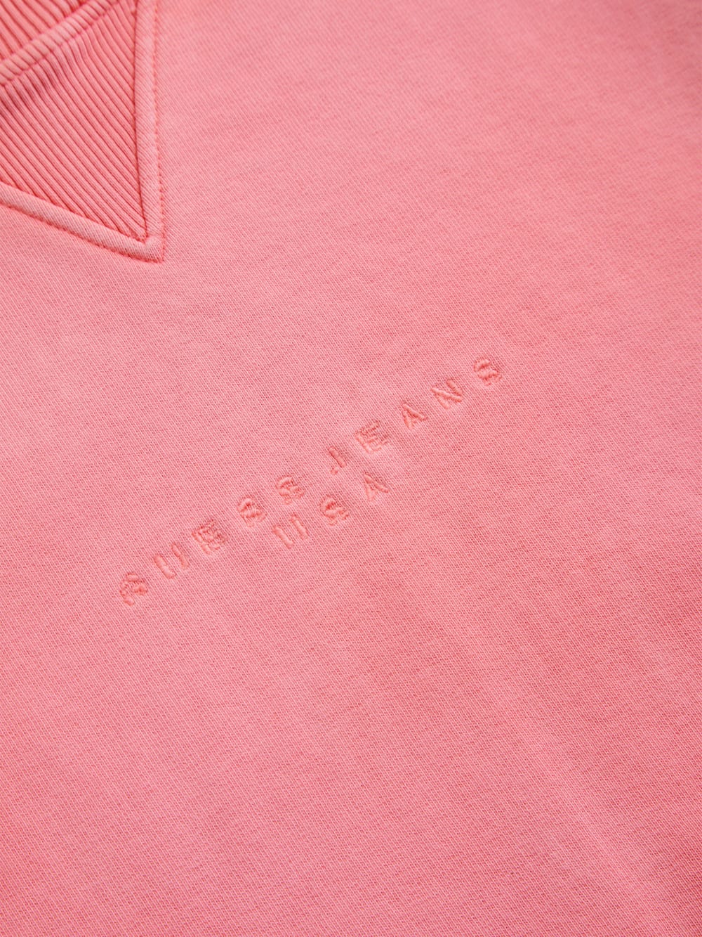 distressed logo crewneck