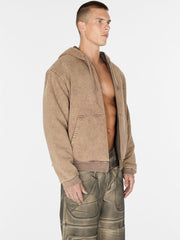 reversible zip hoodie