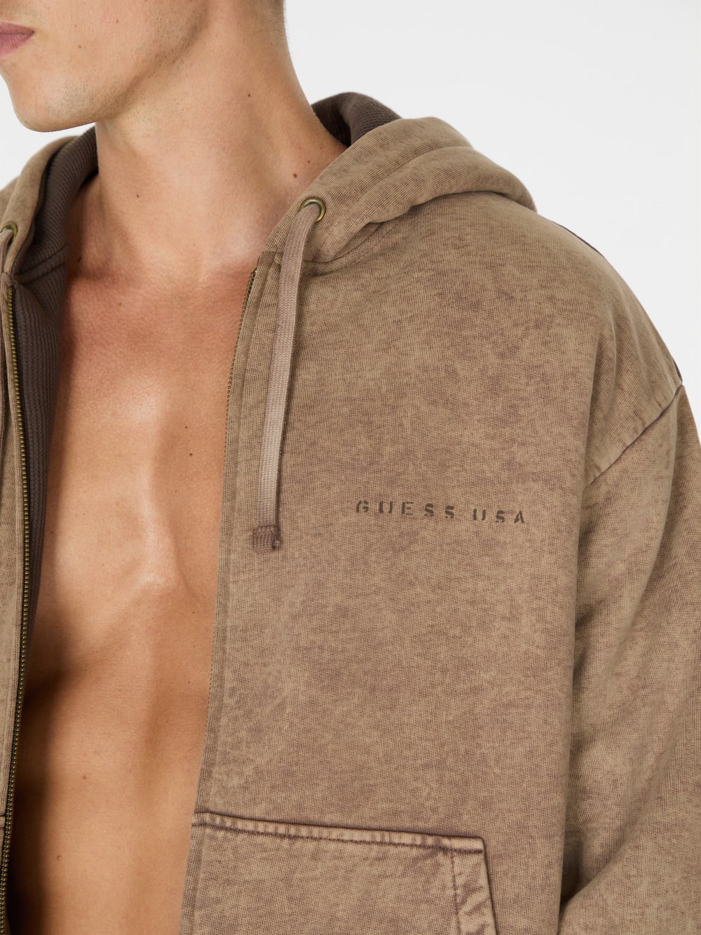 reversible zip hoodie