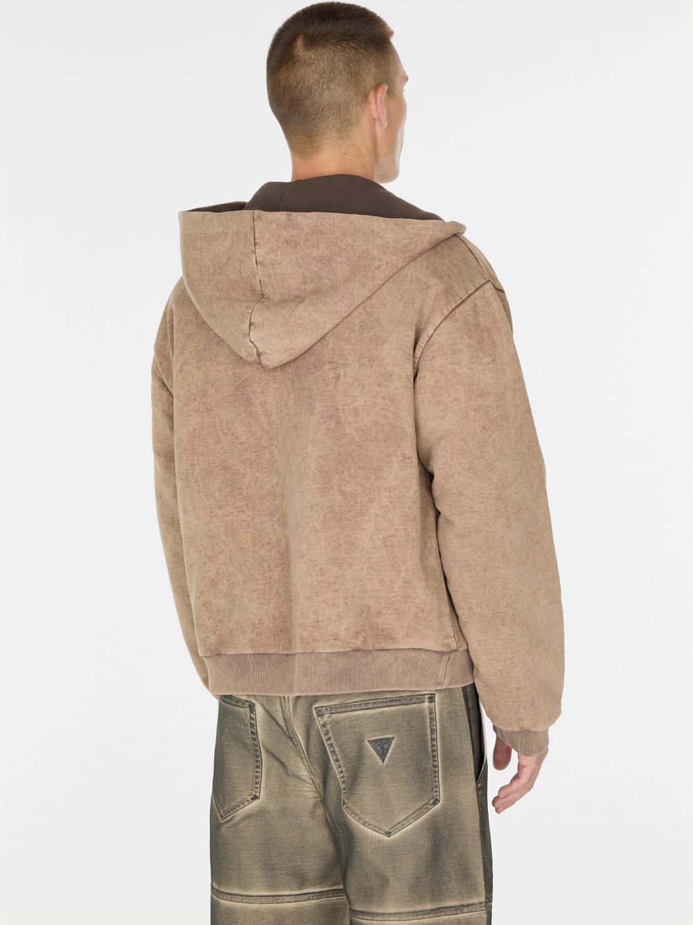 reversible zip hoodie