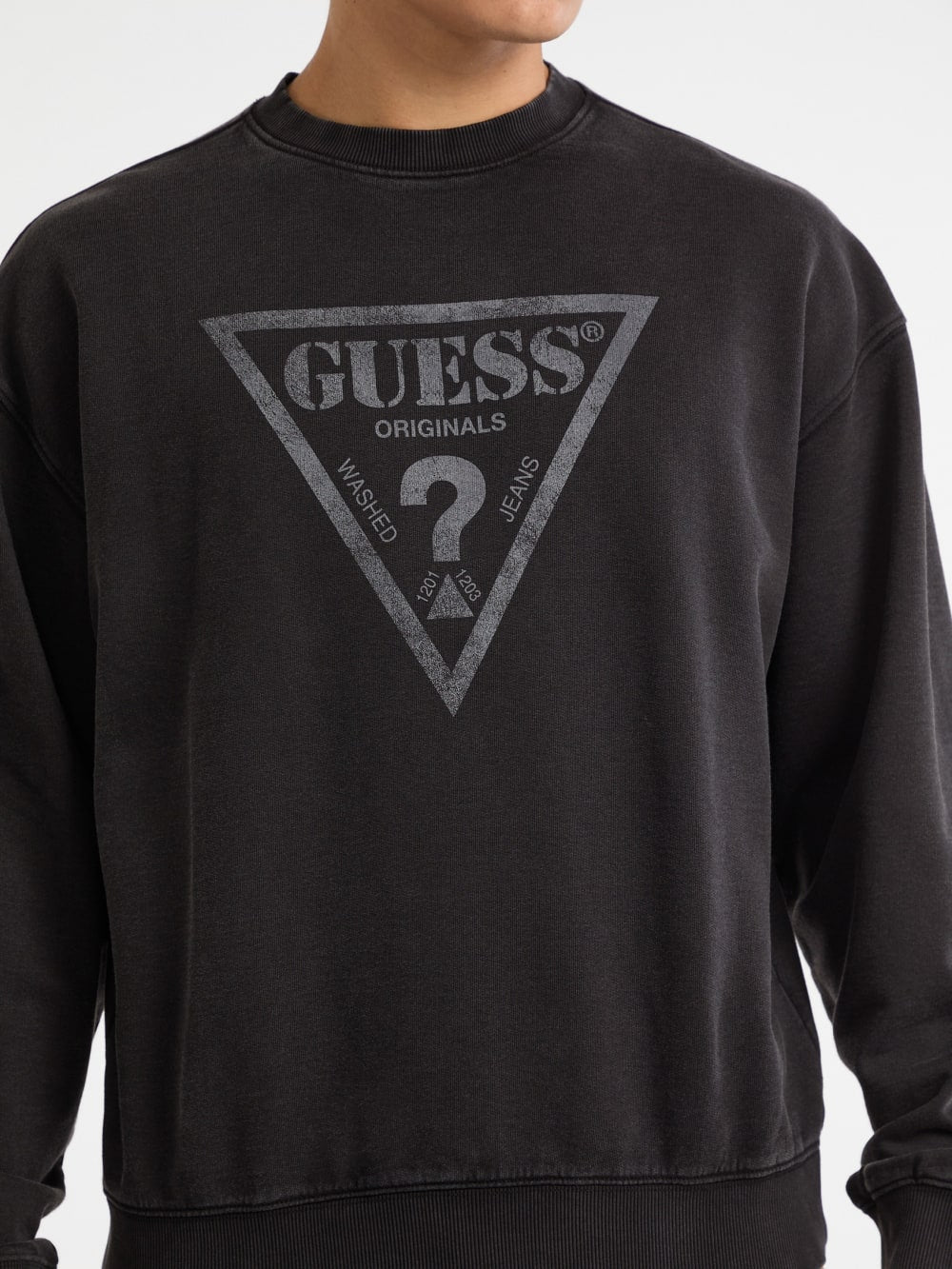 GUESS Originals Eco Vintage Triangle Crewneck