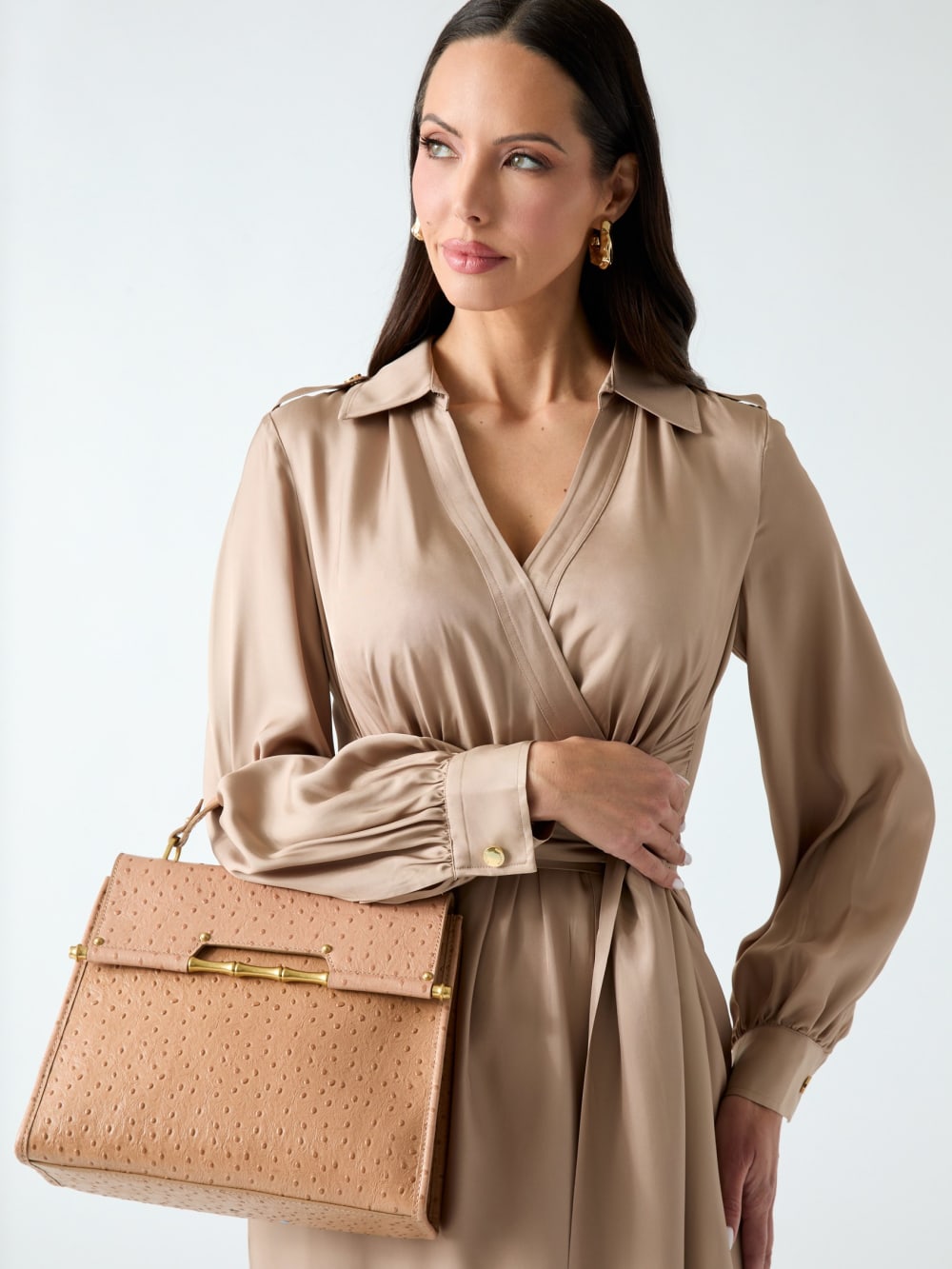 Iris Large Leather Satchel