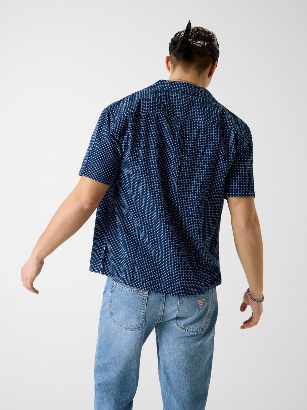 Linen-blend shirt